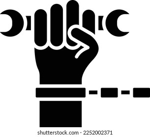 Forced Labour vector icon. Can be used for printing, mobile and web applications.