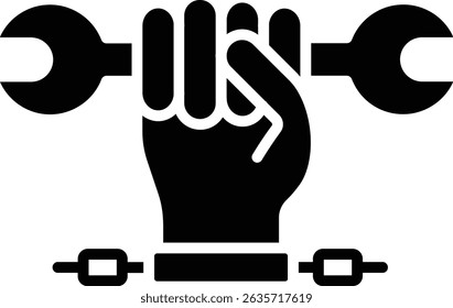 Forced Labour vector icon. Can be used for printing, mobile and web applications.