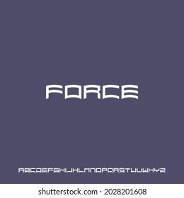 FORCE.Conjunto de vectores de letras de lujo y elegante