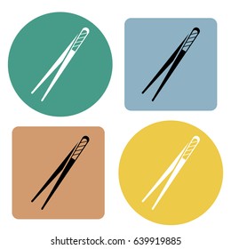 Forcep icon. Vector illustration.
