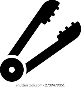 forceps glyph icon illustration vector