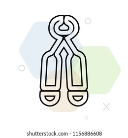 Forceps icon vector can be used as png, Forceps