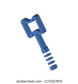 Forceps isometric left top view 3D icon