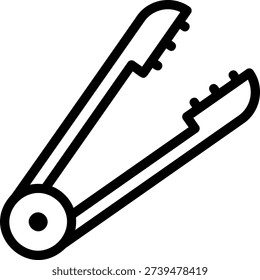 forceps line icon illustration vector