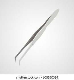 Forceps, tweezers vector icon