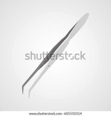 Forceps, tweezers vector icon ストックフォト © 