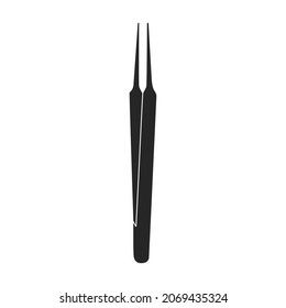 Forceps vector icon.Black vector icon isolated on white background forceps.