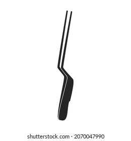 Forceps vector icon.Black vector icon isolated on white background forceps.