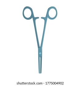 Forceps vector icon.Cartoon vector icon isolated on white background forceps.