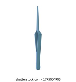 Forceps vector icon.Cartoon vector icon isolated on white background forceps.