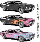 Ford Mustang Shelby GT500 illustration pack