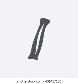 Forearm bones icon.