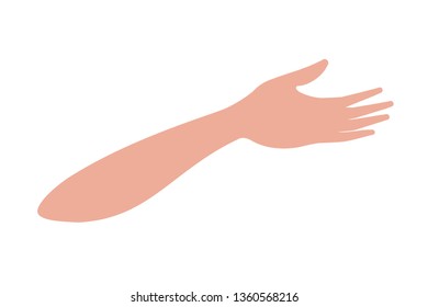 forearm with open hand avatar character