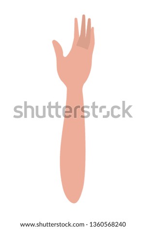 forearm with open hand avatar character