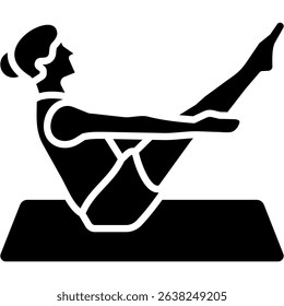 Forearm Stand Icon Glyph Vector Illustration