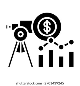 Forecast Analytics Icon Element For Design And Vector