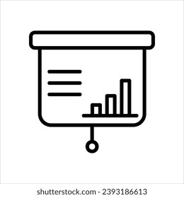 Forecast Analytics icon with white background vector