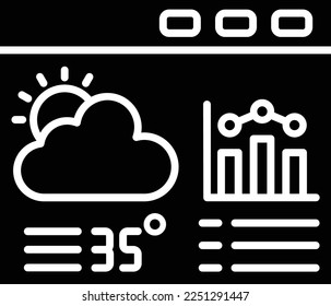 Forecast Analytics vector icon. Can be used for printing, mobile and web applications.