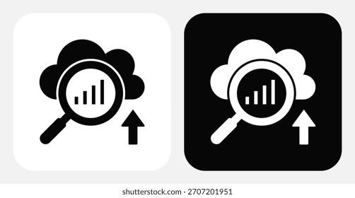Conjunto de iconos monocromo dual de pronóstico
