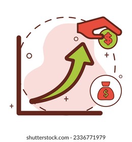 forecast graph icon design, business icons.