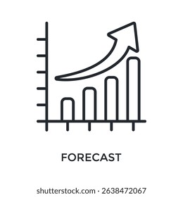 Forecast Icon Outline Style. Vector Illustration For Graphic Design
