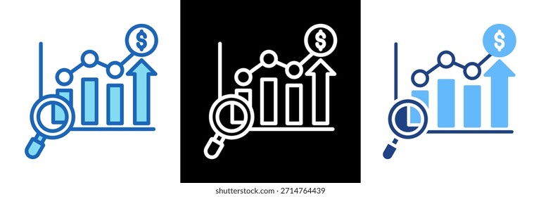 Ilustración vectorial de estilo triple de Forecast Icon