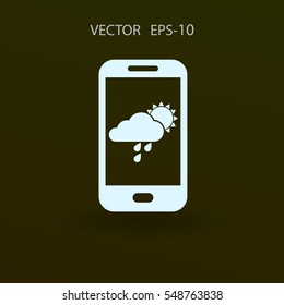 Icono de previsión. ilustración vectorial
