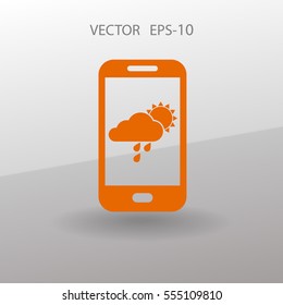 Icono de previsión. ilustración vectorial