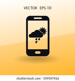 Forecast icon. vector illustration