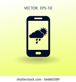 Forecast icon. vector illustration