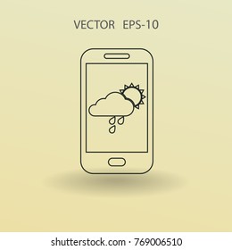 Forecast icon. vector illustration
