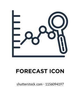 Forecast Icon Vector Isolated On White Stock Vector (royalty Free 