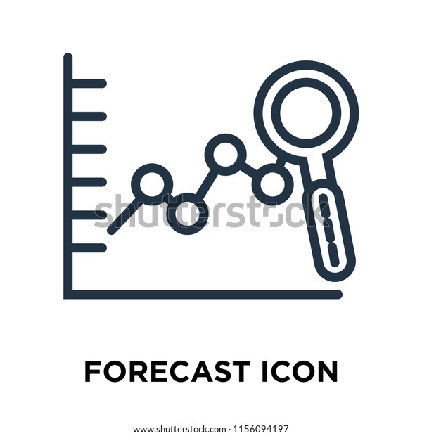 Forecast Icon Vector Isolated On White Stock Vector (Royalty Free ...