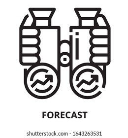 Forecast icon for website, application, printing, document, poster design, etc.