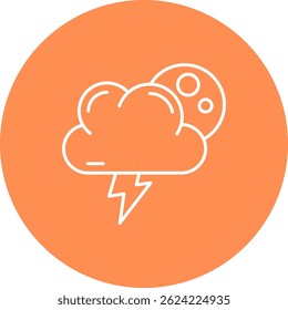 Línea de pronóstico de diseño de íconos de Vector