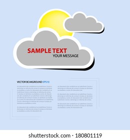 forecast and meteorology design, vector