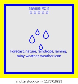 Forecast, nature  line icon