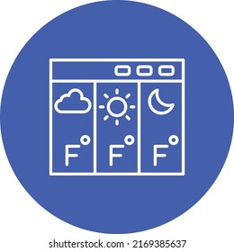 Forecast vector icon. Can be used for printing, mobile and web applications.