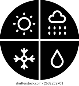 Forecast vector icon. Can be used for printing, mobile and web applications.