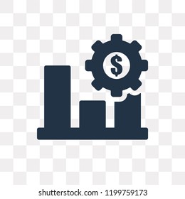 Forecast vector icon isolated on transparent background, Forecast transparency concept can be used web and mobile