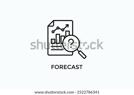 Forecast Vector Icon Or Logo Illustration