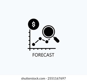 Ilustração De Símbolo De Vetor, Ícone Ou Sinal De Logotipo De Previsão