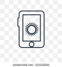 Forecast vector outline icon isolated on transparent background, high quality linear Forecast transparency concept can be used web and mobile