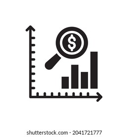 Forecast vector Solid icon style illustration. EPS 10 file