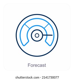 Forecast And Weather Icon Concept