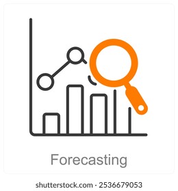 Conceito do ícone de Previsão e Diagrama