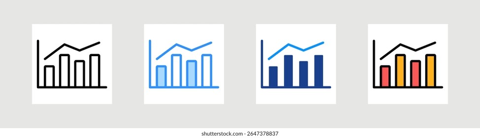 Forecasting Icon Collection Set Multiple Style