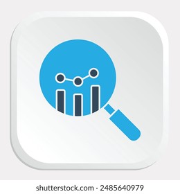 Forecasting Icon - Depicting Prediction of Future Trends Based on Data Analysis and Statistical Methods