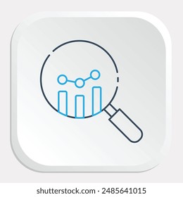 Forecasting Icon - Depicting Prediction of Future Trends Based on Data Analysis and Statistical Methods