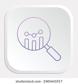 Forecasting Icon - Depicting Prediction of Future Trends Based on Data Analysis and Statistical Methods